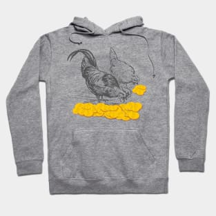 The Golden Goose, gold egg and bitcoins Hoodie